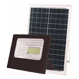 Lampara Tipo Reflector Led Control Y Panel Solar 200w Carcasa Negro