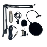 Kit Microfono Condenser Hügel Plata Soporte Pop Filter Cuota