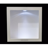 Nicho Quadrado Simples Branco 31x31x20 C/led -mdf