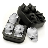 Forma Gelo Silicone Molde Chocolate Halloween Caveira Cranio