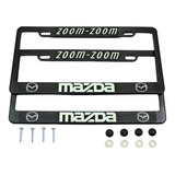 Porta Placas Mazda Reflejante Cubre Pijas Kit