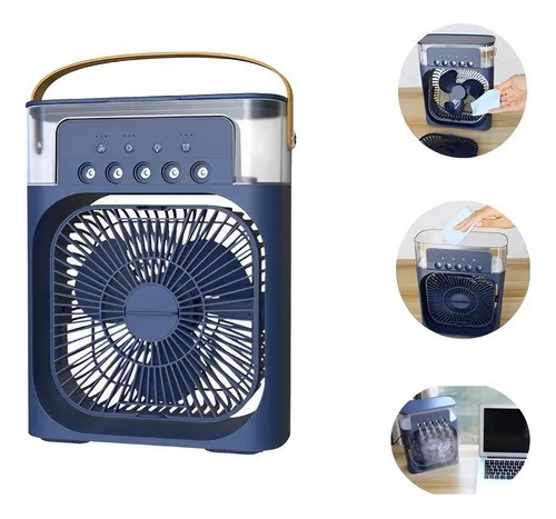 Mini Ar Condicionado Ventilador Portátil Com  Água E Aroma