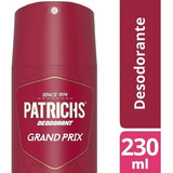 Patrichs Grand Prix Desodorante Aerosol Masculino X 230 Ml Fragancia Masculina