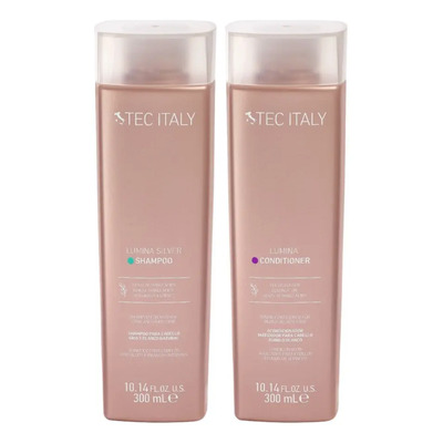 Kit Tratamiento Tec Italy Shampoo Matizador Para Cabello Gris y Blanco y Acondicionador Para Cabello Rubio y Decolorado | Envío gratis