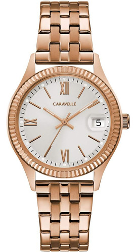 Caravelle By Bulova Dress Reloj De Cuarzo Para Mujer, Acero 