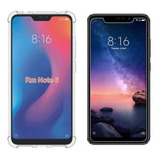 Capa Silicone + Película De Vidro Para Redmi Note 6 Pro