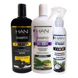 Combo X2 Shampoo Carbon Activo - Rulos + Desenredante Han