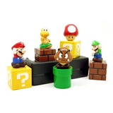 Paquete 5 Figuras Nintendo Super Mario Bros De Buena Calidad