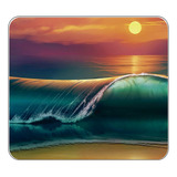 Mouse Pad Playa Olas Mar Personzalizado Regalo Diseño 798