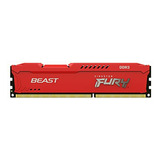 Kingston Fury Beast Red 8gb 1866mhz Ddr3 Cl10 Udimm Memoria