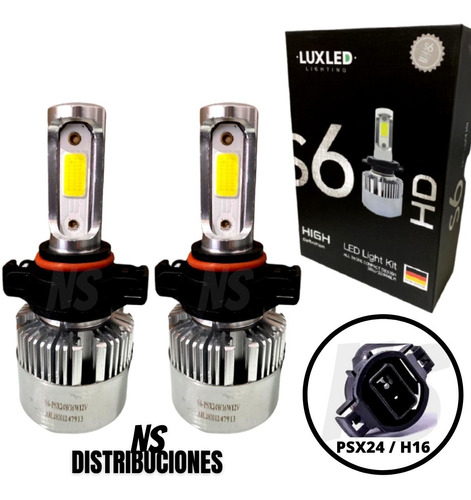 Kit Cree Led S6 Hd 44000 Lm H1 H3 H4 H7 H11 Nuevo Ingreso