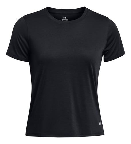 Polera Manga Corta Ua Launch Mujer Negro Under Armour