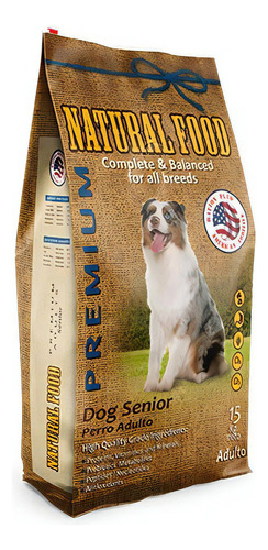 Natural Food Para Perro Senior De 15kg