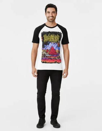Playera Blood Incantation Manga Ranglan Corta