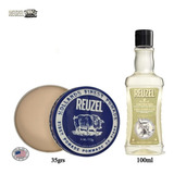 Kit Pomada Fiber Reuzel 3en1 Shampoo Acondicionador Capilar