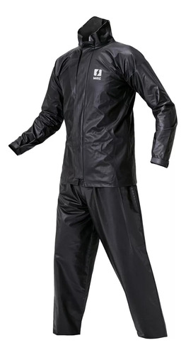 Traje De Lluvia Moto Mac Impermeable Negro Vxv