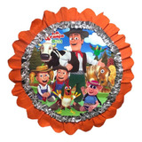 Piñata De Tambor Granja Zenon Fiesta Infantil Niños Decoraci