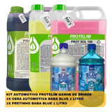 Limpa Baú + Shampoo + Solupan Kit Lava Jato Protelim 5 Lts 