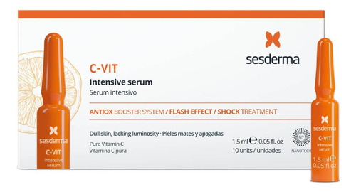 C Vit Serum Intensivo 10 Amp Sesderma Momento De Aplicación Día Tipo De Piel Todo Tipo De Piel