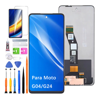 Pantalla Para Moto G04 Xt2421 / G24 Xt2423 Display Negro