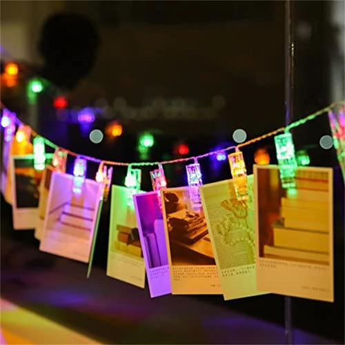 Guirnalda Luces Led Broches Multicolor Usos Foto/navidad Etc