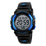 Timer Blue 1266 Sports Skmei Para Niños A Prueba De Agua