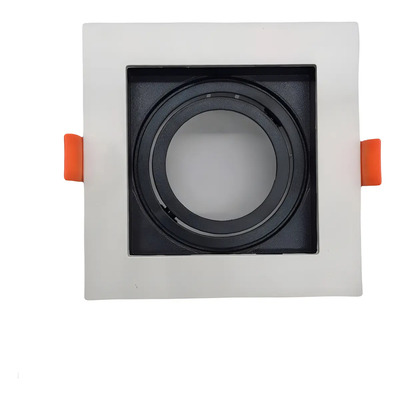 Spot Embutir Quadrado Luz Sollar Par20 E27 Branco Teto 127/220v