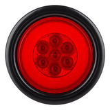 Rv Halo Led 4  Sellado Redondo Stop/turn/tail Lights (rojo)