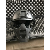 Capacete Airsoft Com Máscara 