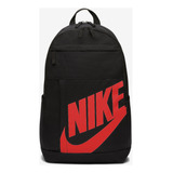 Mochila Nike Elemental Talla Unit Color Negro/ Rojo 30r