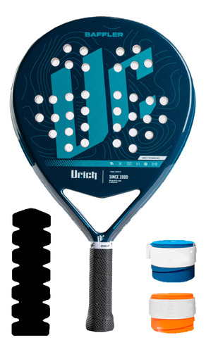 Paleta Urich - Baffler Carbono + 2 Cubre Grip + Protector