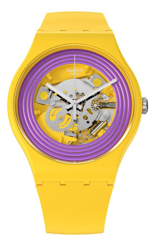 Reloj Swatch Purple Rings Yellow So29j100