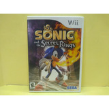 Sonic And The Secret Rings Nintendo Wii Usado Completo.