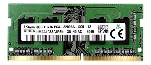 Sk Hynix 8gb Sodimm Ddrpc4 1rx16 Hmaa1gs6cjr6n-xn So-dimm Hp