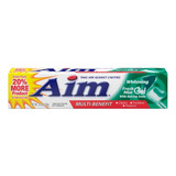 Aim Pasta Dental Blanqueadora Anticaries Con Fluor, Con Bica