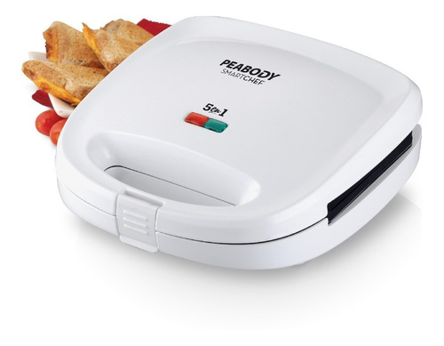 Sandwichera Wafflera Eléctrica 5 En 1 Peabody Pe-sw6141