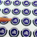 Stiker Adhesivo Personalizado Troquelado 600 Unid 5x5