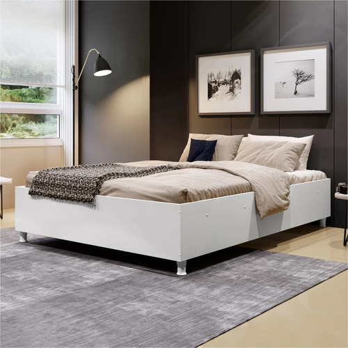 Cama Casal Siena Yescasa Branco Gd