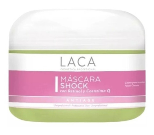 Máscara Shock  Con Retinol Y Coenzima Q 250 Gr Antiage Laca