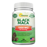 Maca Negra Peruana - 1000 Mg Por Servicio - 180 Caps