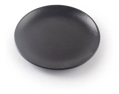 Plato De Postre 15 Cm Rak Negro Porcelain Premium