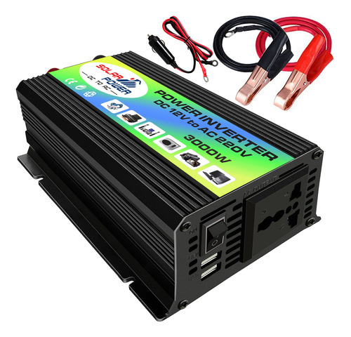 Inversor Modificado 12v Power Peaks Ac To Port Clips Inverte