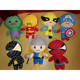 Peluches De Superheroes De Marvel Lote De 7