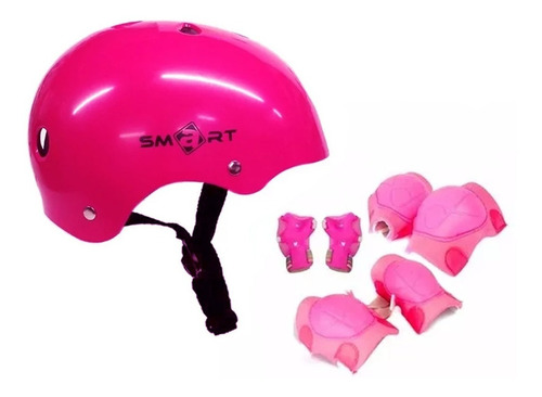 Casco Smart Infantil + Protecciones Roller Bicicleta Patin