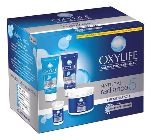 Oxylife Natural Radiance 5 Crema De Blanqueador, 10.93 Oz