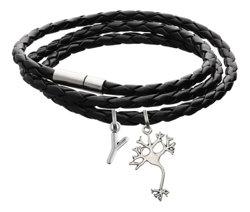 Pulsera Neurona Dije Psicología Psicólogo Letra Inicial Moda