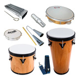 Kit Samba Pandeiro Contemporânea Repique Phx Reco Tamborim 