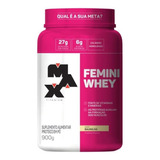 Femini Whey Protein Pote 900g - Max Titanium Sabor Baunilha