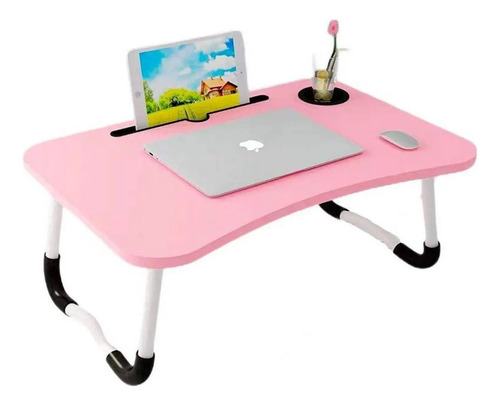Mesa Para Cama Para Laptop De Servicio Plegable Rosa
