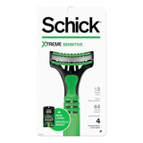 Schick Mens Xtreme3 Razor Sensitive 4 Unidades (paquete De 6